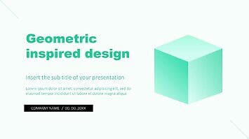 Geometric inspired design Free Google Slides Theme PowerPoint Template