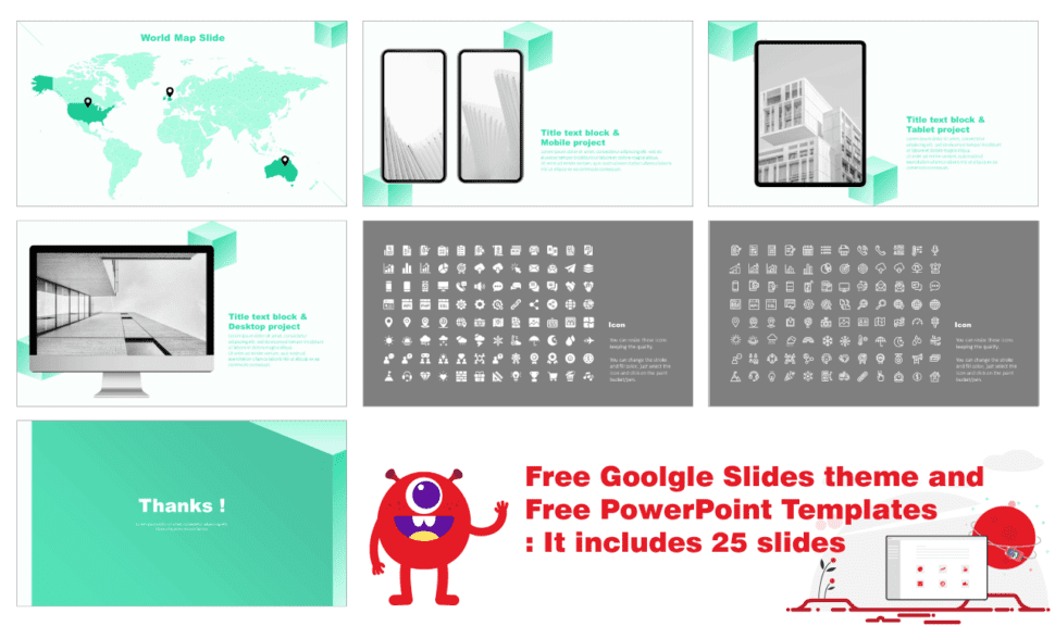 Geometric inspired design Free Google Slides and PowerPoint Template
