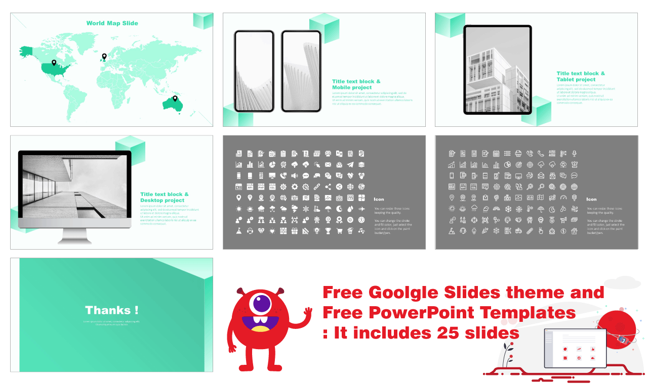 Geometric inspired design Presentation BackGround Google Slides PowerPoint Templates Free download