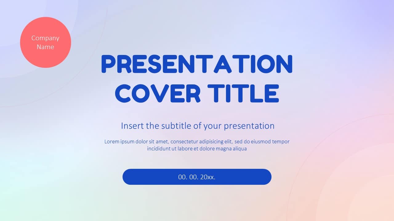 Gradient Creative Design Free PowerPoint Template Google Slides Theme