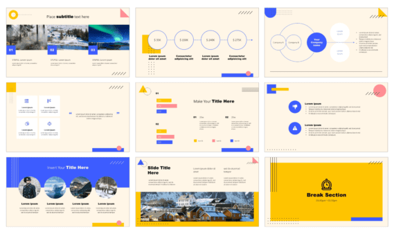 Minimal Memphis Design Free Google Slides Theme PowerPoint Template