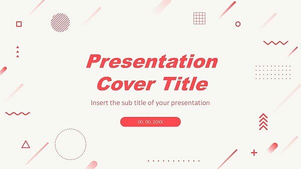Bright Redtone Geometric Free Google Slides theme PowerPoint template