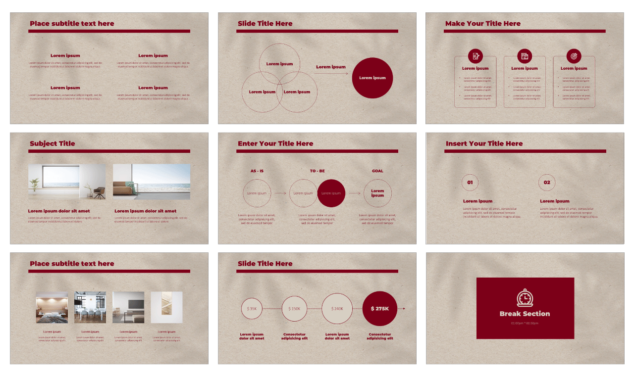 Crumpled Paper Design Free Google Slides PowerPoint Template