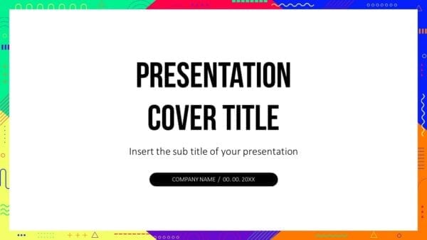Funky Geometric Frame Free Google Slides theme PowerPoint template