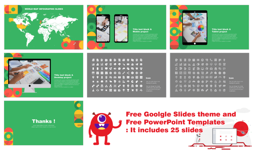 Geometric Shapes Point Free Google Slides and PowerPoint Template