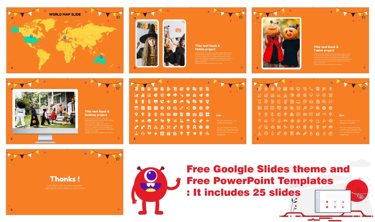 Happy Halloween Party Presentation Background Design Google Slides PowerPoint Templates Free download