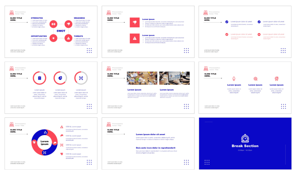 Minimal Business Report Free Google Slides Theme PowerPoint Template