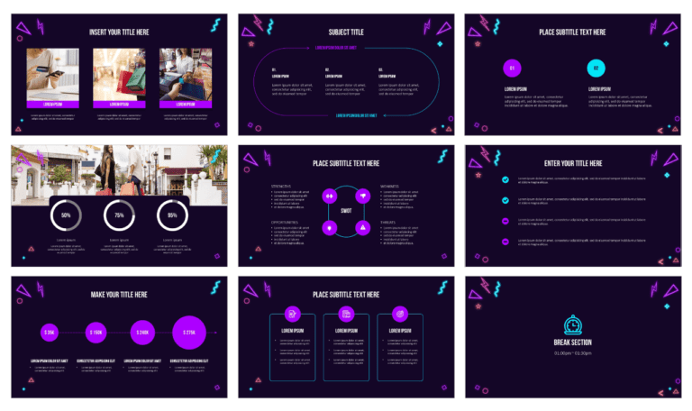 Neon Black Friday Free Google Slides Themes and PowerPoint Templates