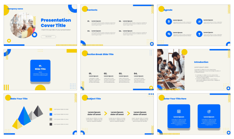 Business Meeting Presentation Template - Google Slides And PowerPoint