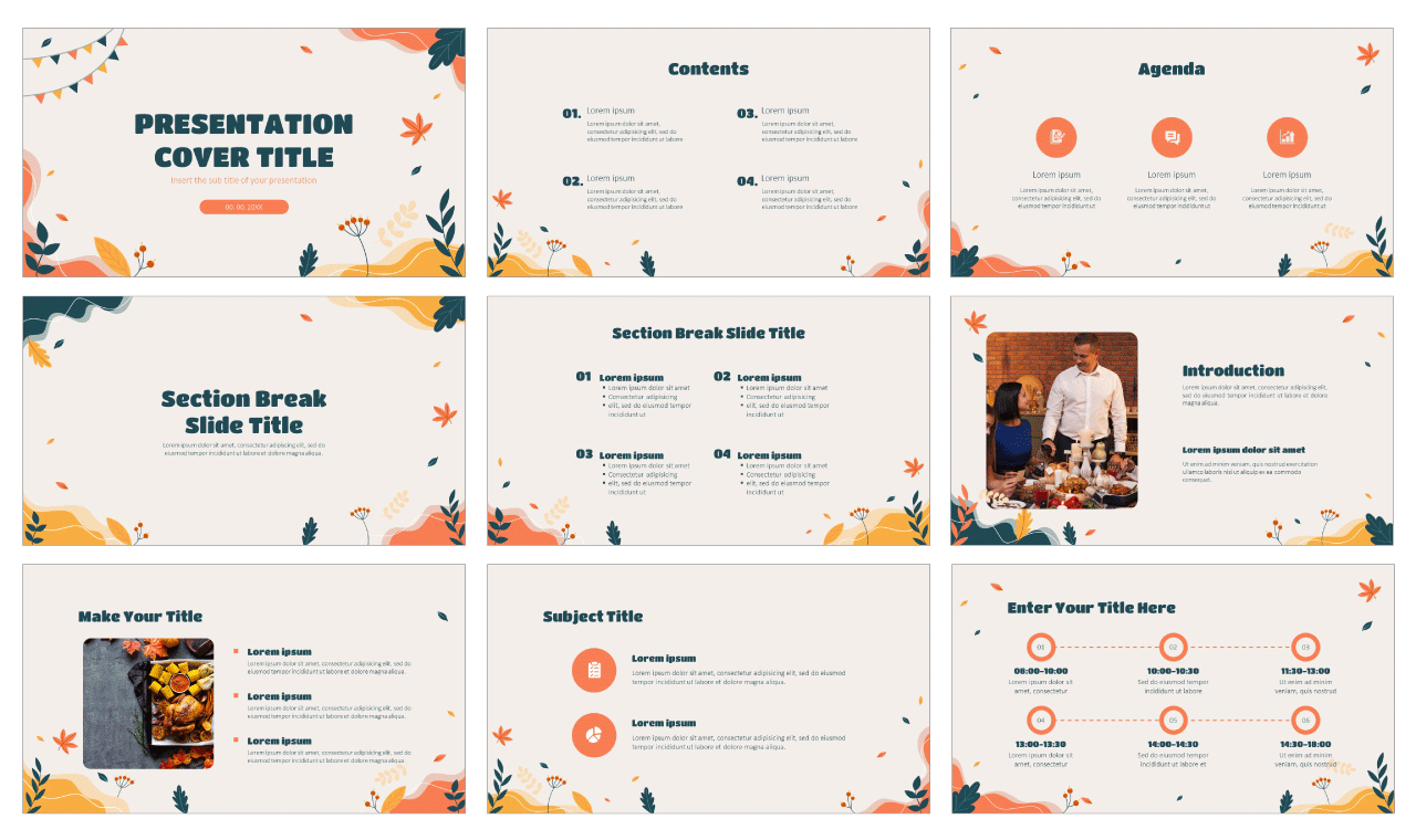 Happy Thanksgiving Day Template Design