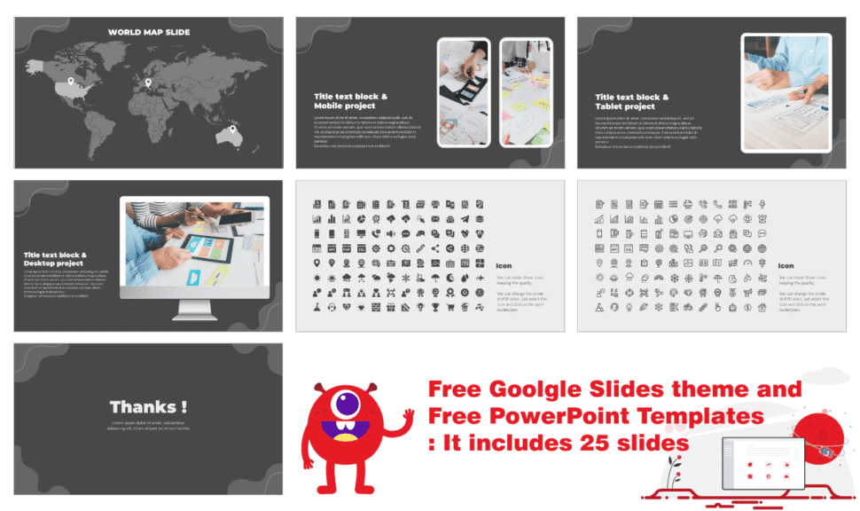 Modern Grayscale Wave Free PowerPoint Template Google Slide Theme