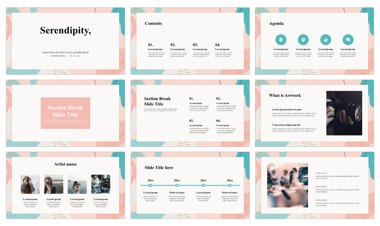 Serendipity Portfolio Free Google Slides Theme PowerPoint Template