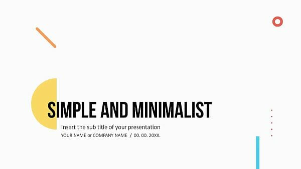 Simple and Minimalist Presentation Design for Free Google Slides Theme and PowerPoint Template