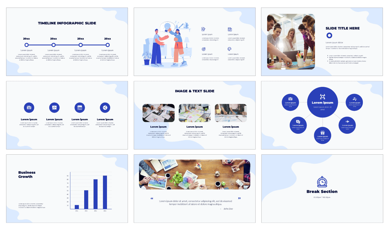 Teamwork Collaboration Presentation Template Powerpoint Google Slides