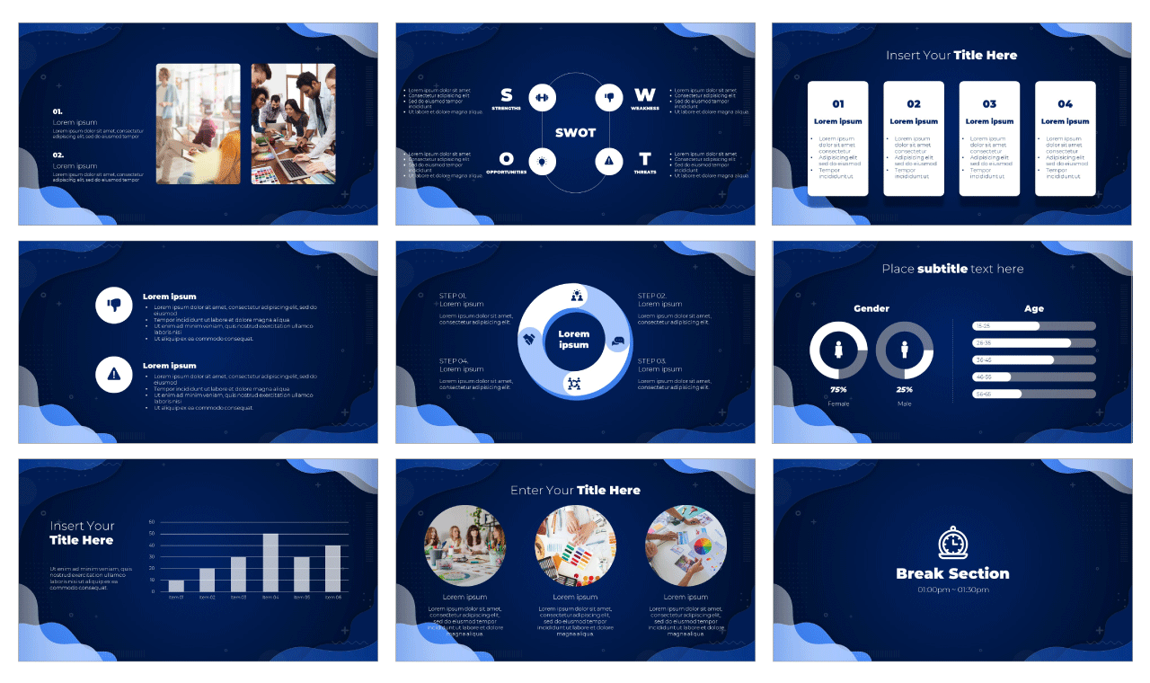 Year in Review PowerPoint template free