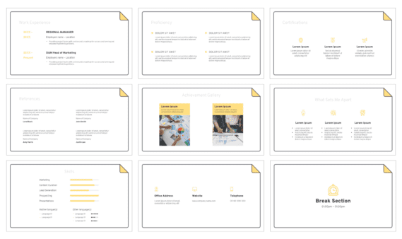 Curriculum Vitae Free Presentation Template - Google Slides PowerPoint