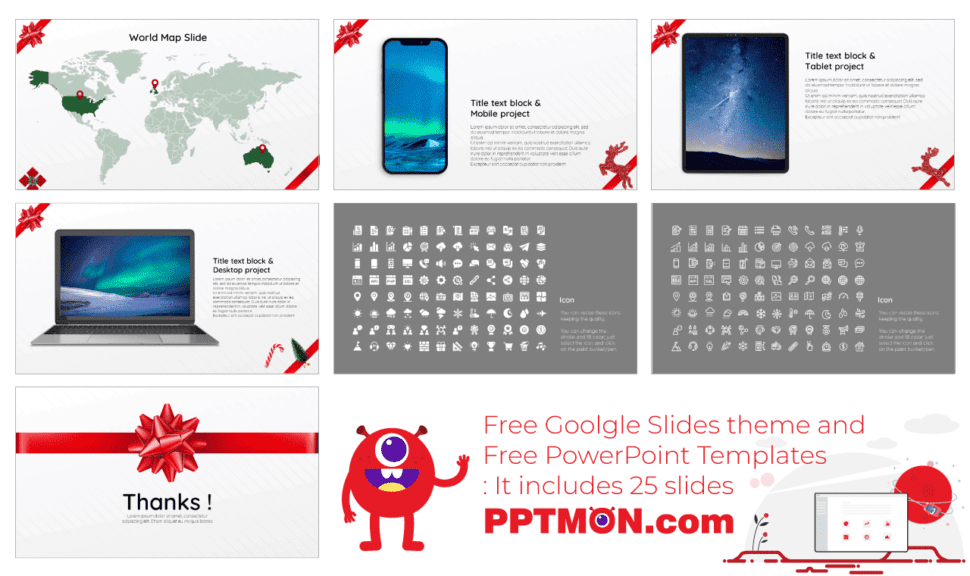 Gift Box Free Presentation Template - Google Slides PowerPoint Theme