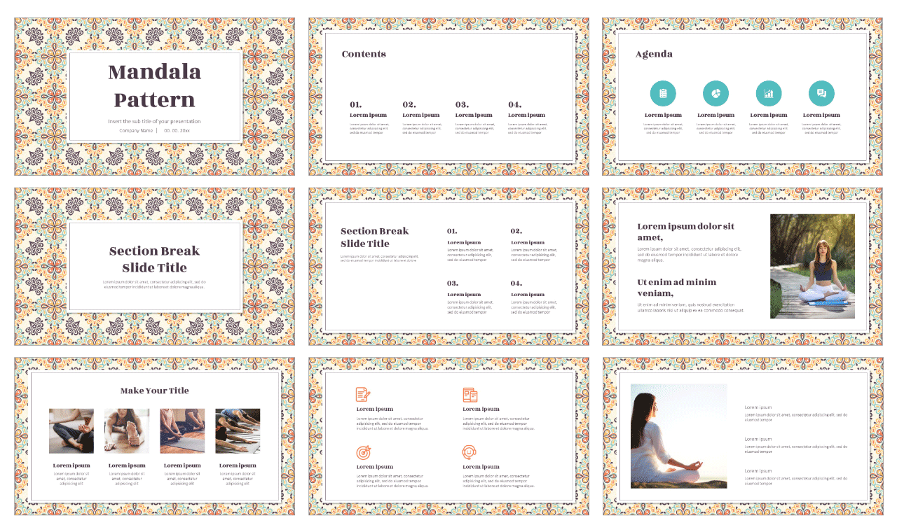 Mandala Free Google Slides Theme PowerPoint Template