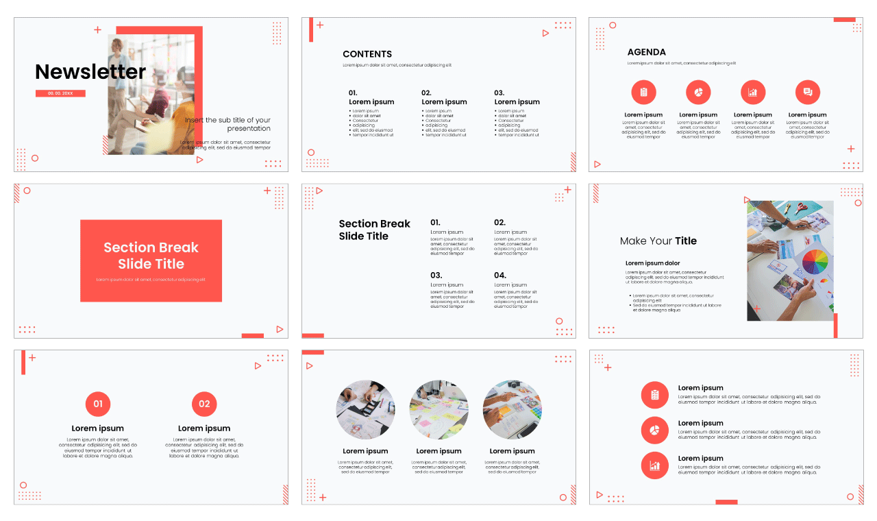 newsletter template powerpoint