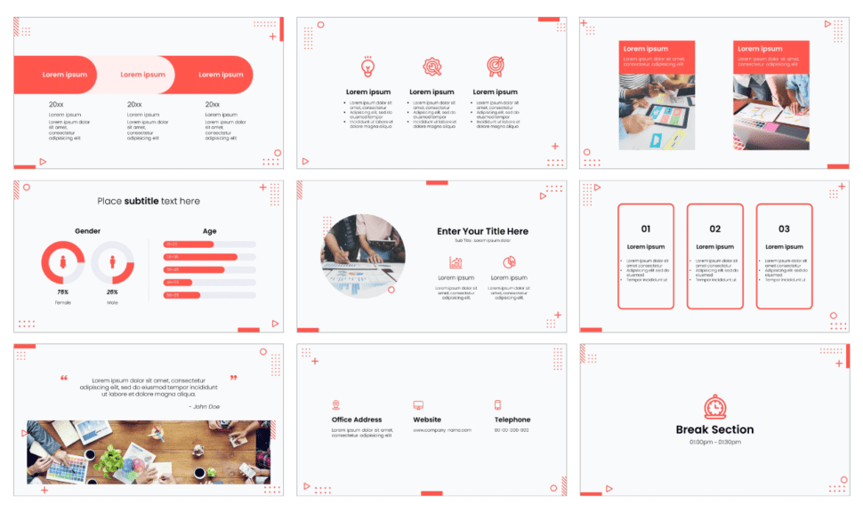 Newsletter Free Presentation Template - PowerPoint Google Slides Theme