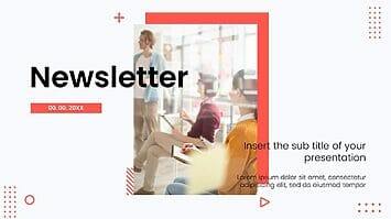 Newsletter Presentation Design for Free PowerPoint Template and Google Slides Theme