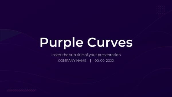 Purple Curves Free Google Slides Theme and PowerPoint Template