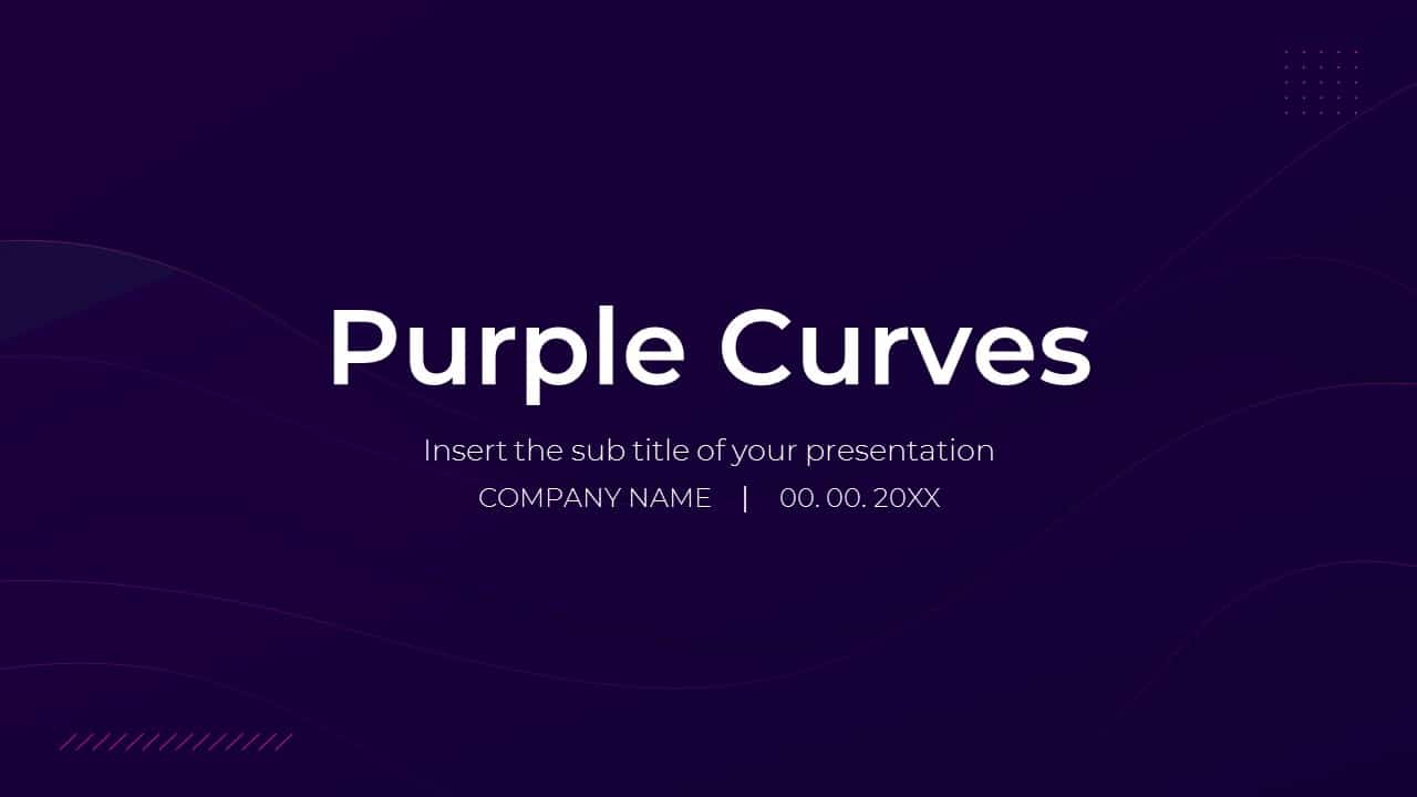 Purple Curves Free Google Slides Theme and PowerPoint Template