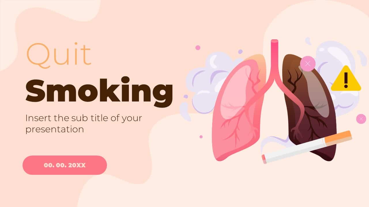 Quit Smoking Free Powerpoint Template Google Slides Theme