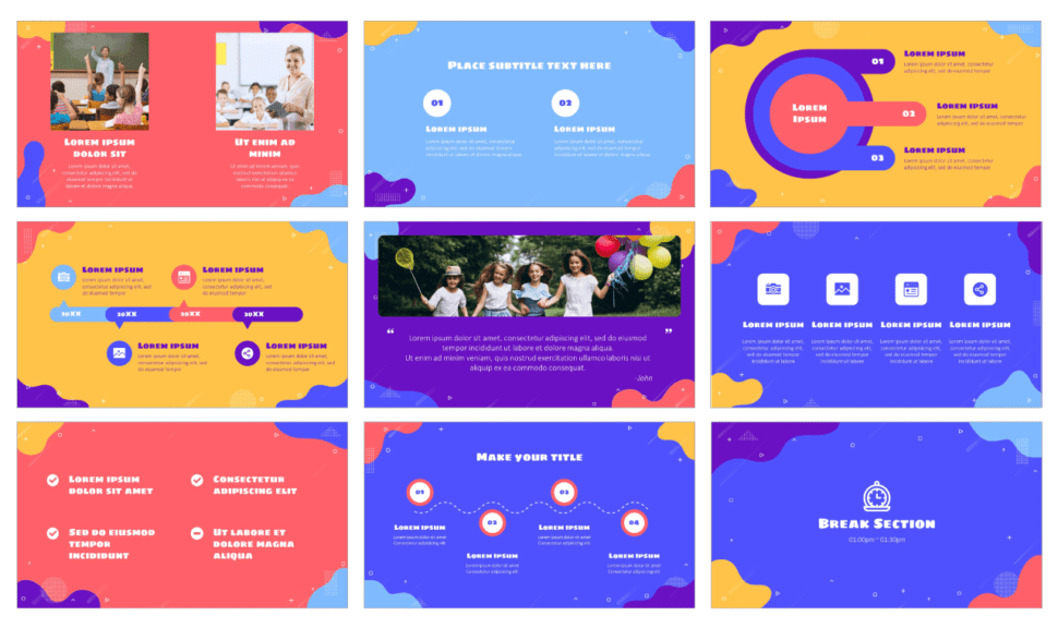 Waves Free Presentation Template - Google Slides PowerPoint Theme