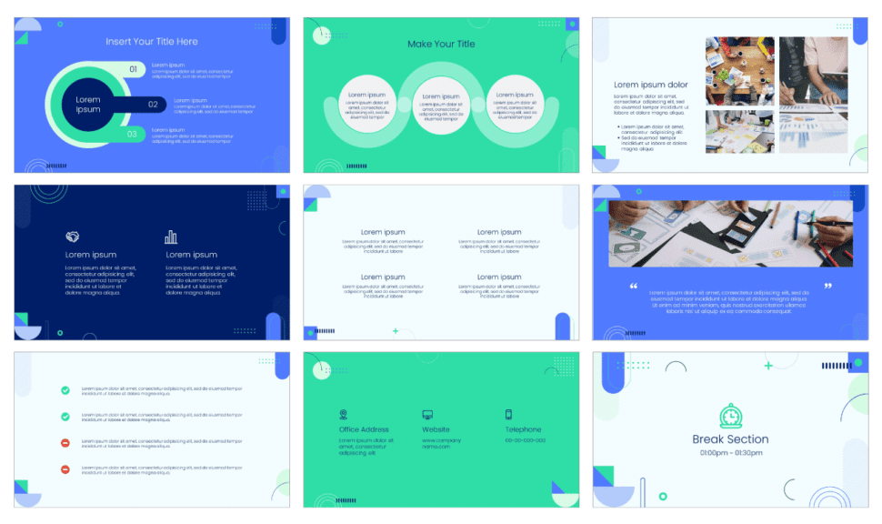 Workshop Free Presentation Template - PowerPoint Google Slides Theme