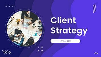 Client Strategy Free PowerPoint Template and Google Slides Theme