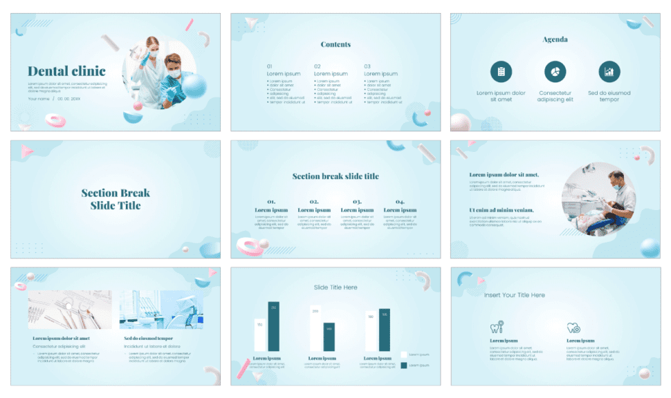 Dental Clinic Free PowerPoint Template And Google Slides Theme