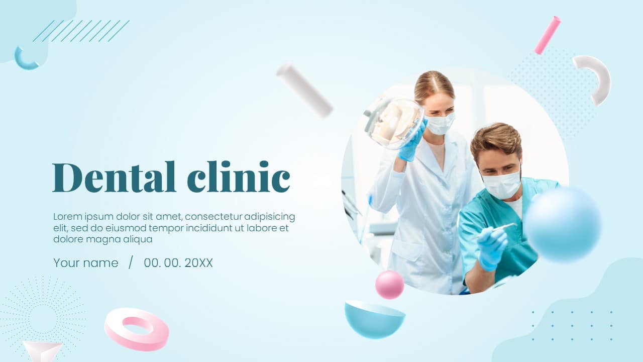 Dental clinic Free PowerPoint Template and Google Slides Theme