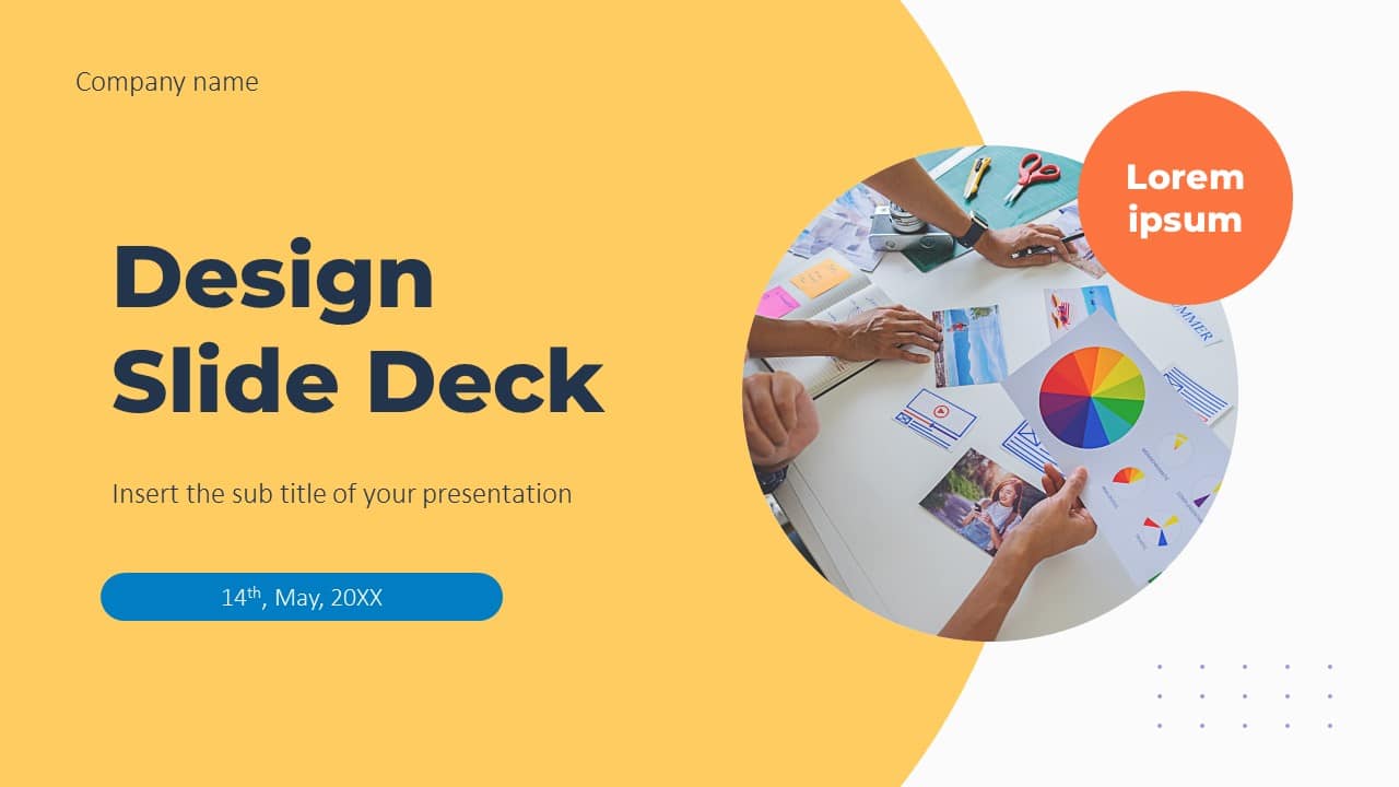 Design Slide Deck Free PowerPoint Template and Google Slides Theme