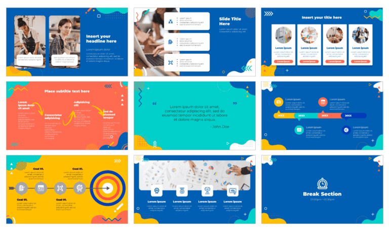 Funny Geometry Free PowerPoint Template and Google Slides Theme