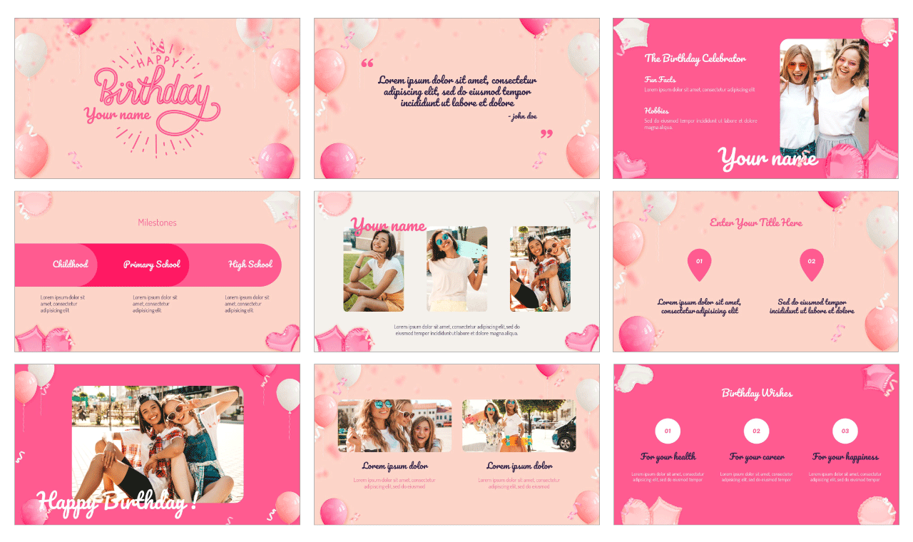 Happy Birthday Free Powerpoint Template And Google Slides Theme