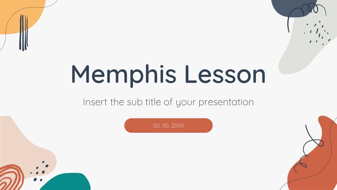 Memphis Lesson Free Powerpoint Template And Google Slides Theme
