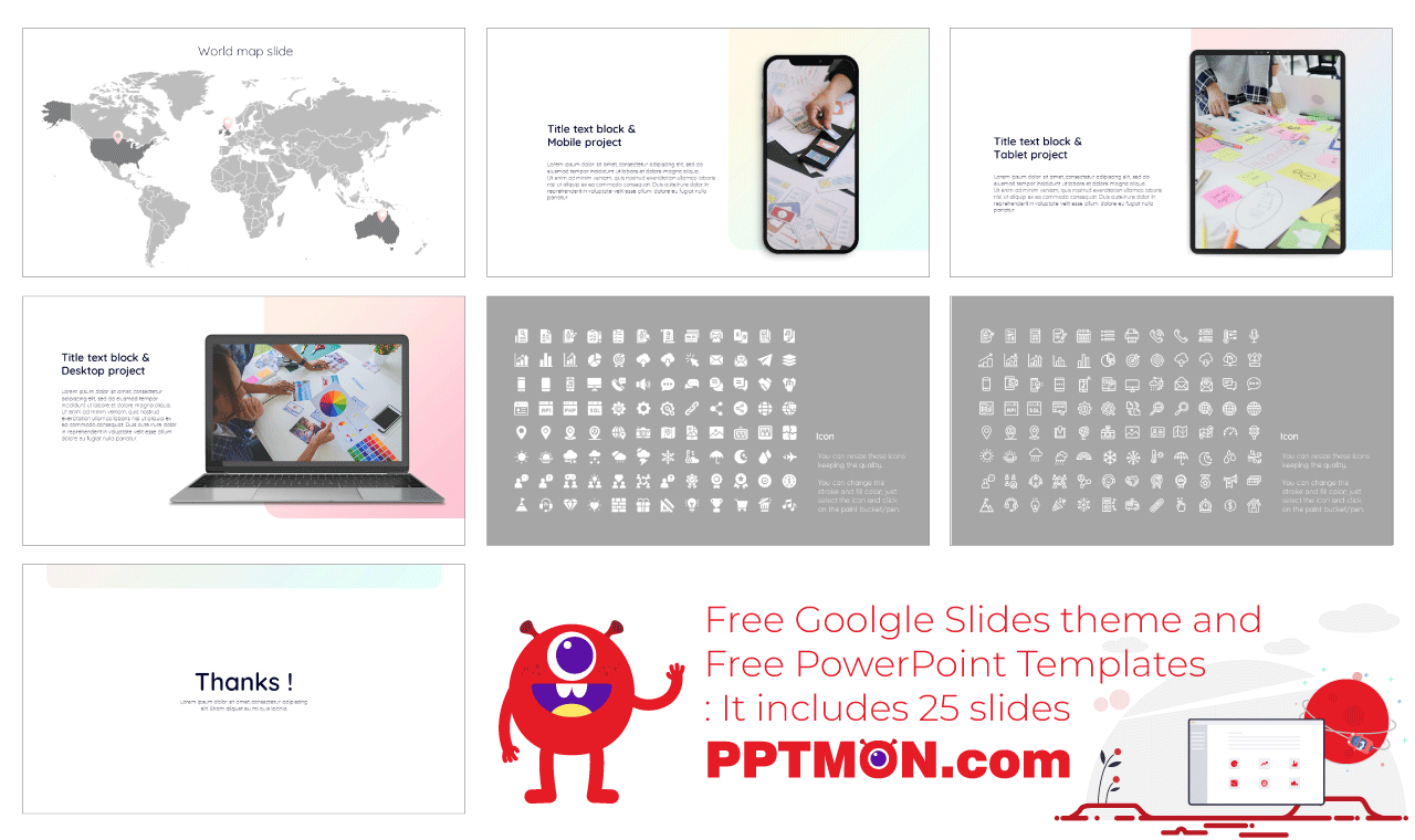 Pastel Gradient Presentation background design Free PowerPoint Template Google Slides Theme