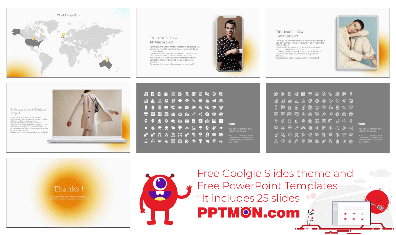 Point dot Resume Presentation background design Free PowerPoint Template Google Slides Theme