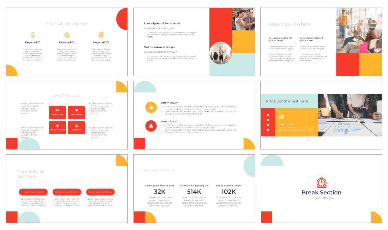 Simple Design PowerPoint Template Google Slides Theme Free download