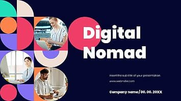 Digital Nomad Free PowerPoint Template and Google Slides Theme