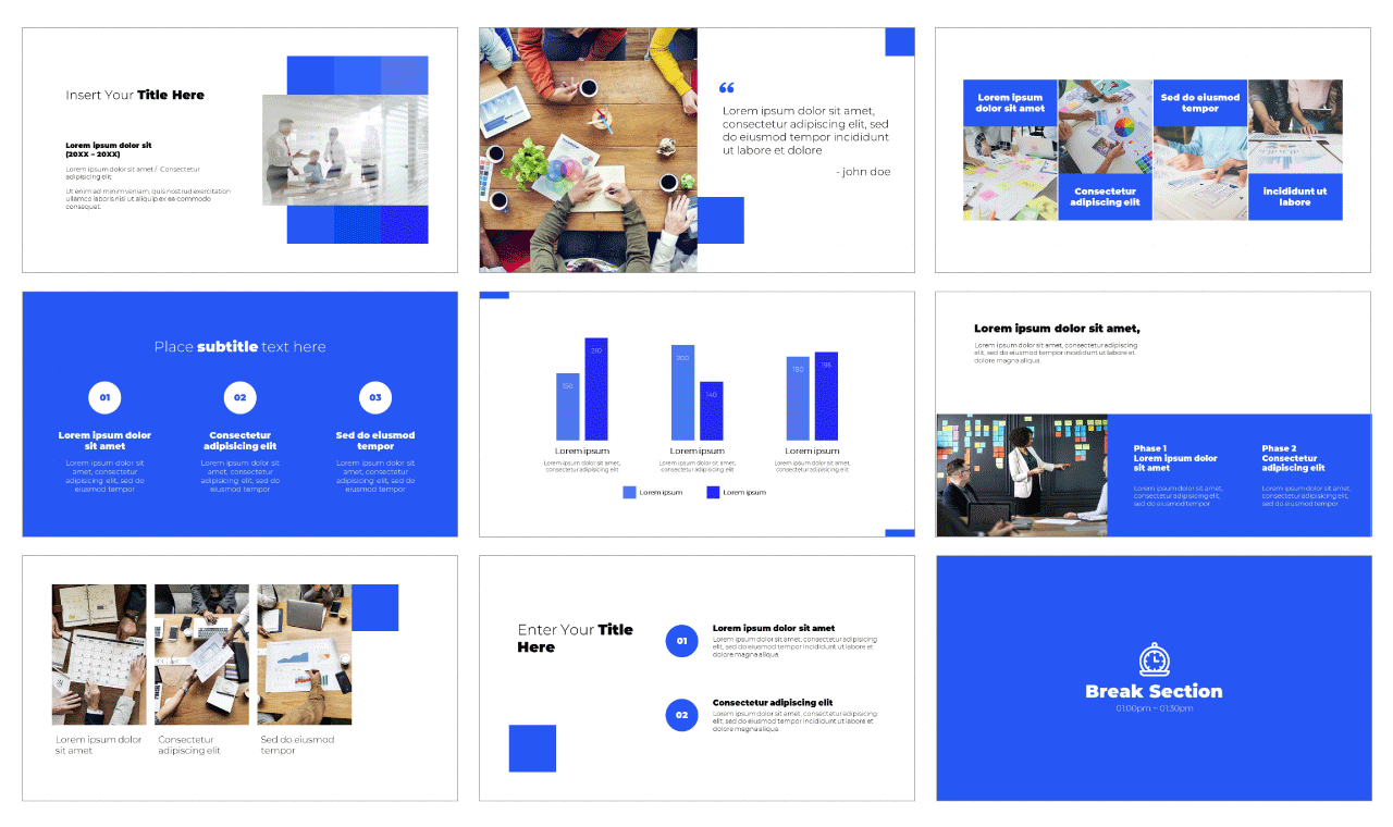 Employee Network PowerPoint Template Google Slides Theme Free download