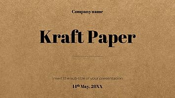Kraft Paper Free PowerPoint Template and Google Slides Theme