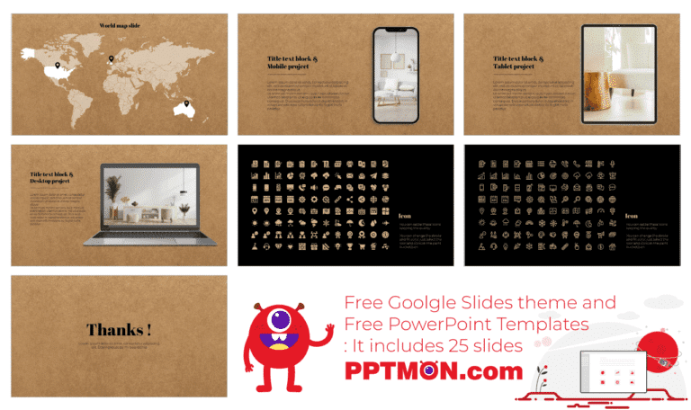 Kraft Paper Free PowerPoint Template And Google Slides Theme