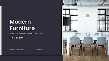 Modern Furniture Free PowerPoint Template and Google Slides Theme