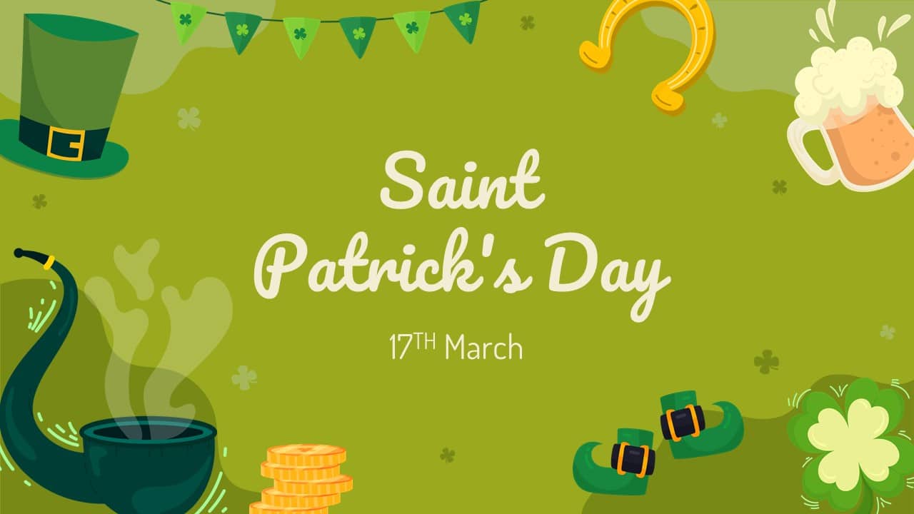 St Patrick's Day Free PowerPoint Template and Google Slides Theme