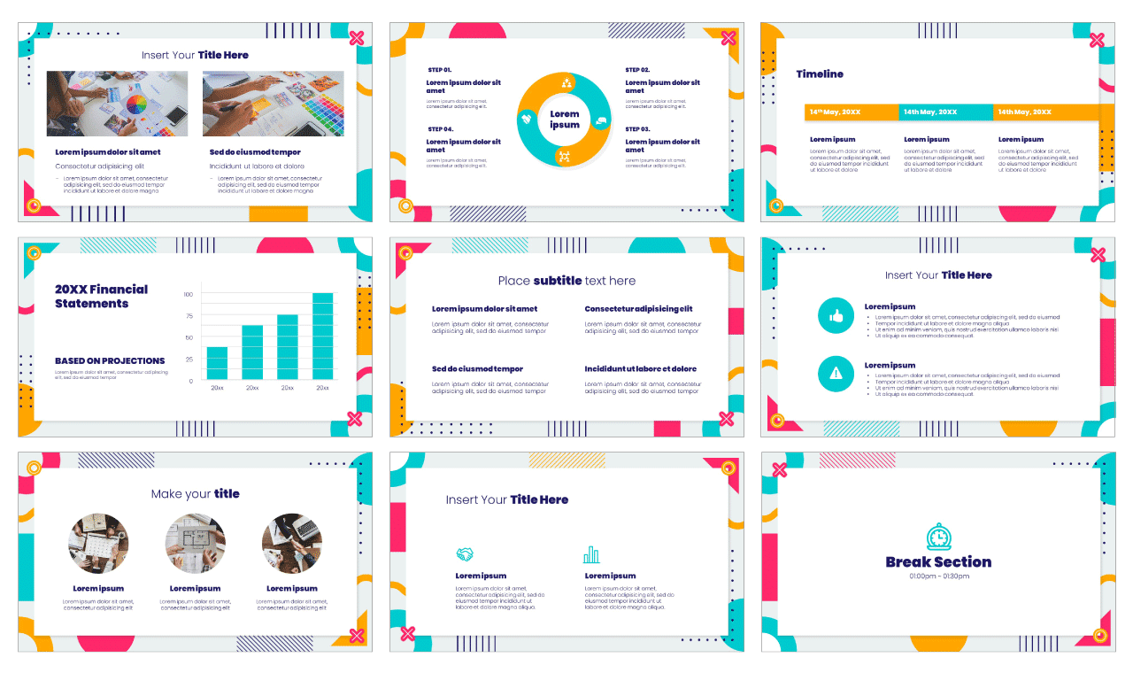 Abstract Proposal PowerPoint Template Google Slides Theme Free download