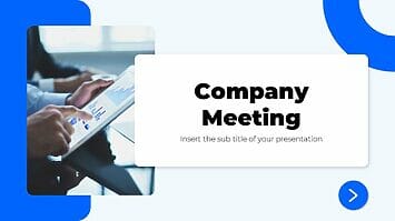 Company Meeting Free PowerPoint Template and Google Slides Theme