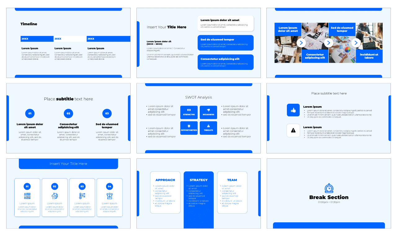 Company Meeting PowerPoint Template Google Slides Theme Free download