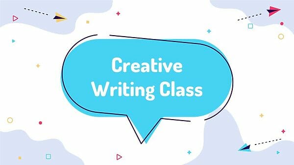 Creative Writing Class Free PowerPoint Template and Google Slides Theme